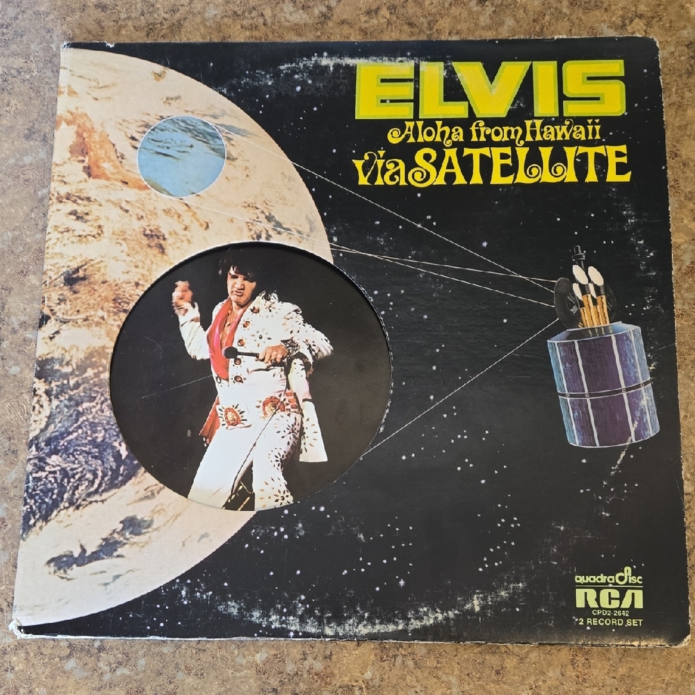 ELVIS Aloha from Hawaii Via Satellite Vinyl Album - Black, Yellow 1973